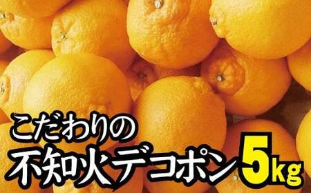 [農家直送]こだわりのデコポン不知火 約5kg 有機質肥料100% サイズ混合 ※2026年2月中旬〜4月中旬より順次発送予定(お届け日指定不可)/ミカン 蜜柑 柑橘 デコポン フルーツ くだもの 果物 不知火 [nuk111C]