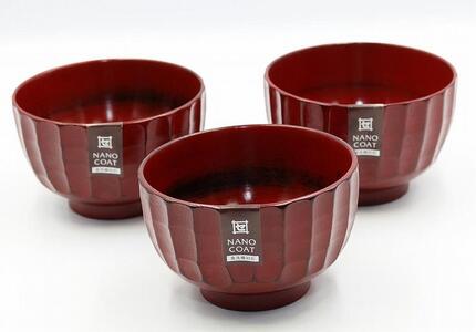 ◇かまくら汁椀 根来 3個入り[TN54]