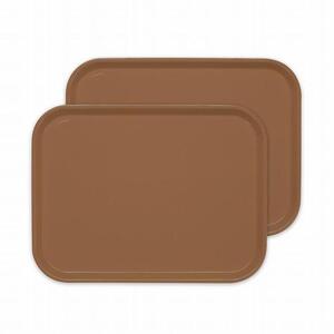 カラフルピノトレー L 39cm ブラウン 2枚組 タツクラフト [Tk65]