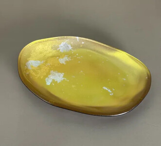 ビーンズ型小皿 パールゴールド(金箔) [NF127]