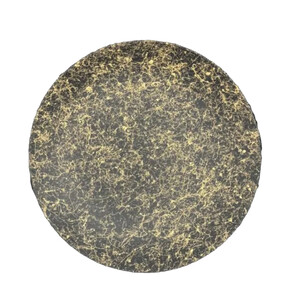 丸小皿 乱糸(マット仕上げ)漆黒[NF184]