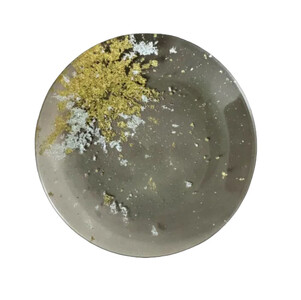 丸小皿(金箔)クリア[NF188]