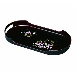 コーヒートレー PC 36cm 溜 さくら