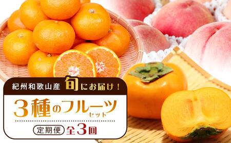 紀州和歌山産旬のフルーツセット(桃・平核無柿・みかん)[UT60]