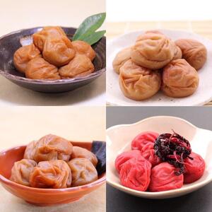 和歌山 紀州南高梅 食べ比べお試しセット 60g×4種類 [US51]