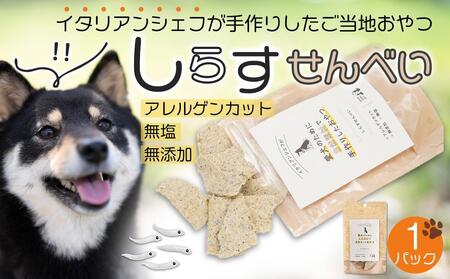 しらす せんべい ( 愛 犬  ワン 友 無添加 無塩 おやつ ) 1P ペット お試し用 REICAFE 【Rc14】
