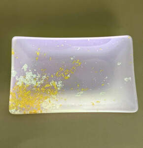 角小皿 FATA パープル(金箔) [NF128]