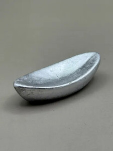 箸置き 舟型 箔貼り銀[NF225]