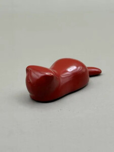 箸置き 猫 本朱[NF233]