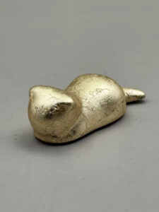 箸置き 猫 箔貼り金[NF235]