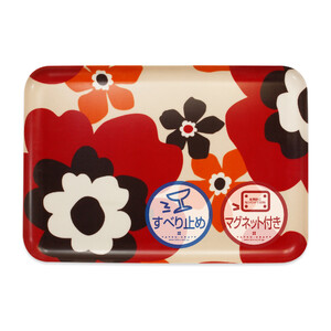 TATSU-CRAFT マグネットトレー L 39cm フフラ SR サンシャインレッド すべり止め付き [Tk1121]