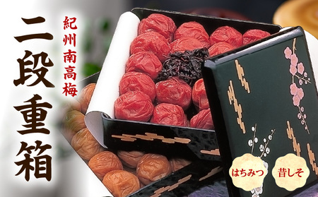 紀州南高梅 二段重箱(はちみつ・昔しそ)