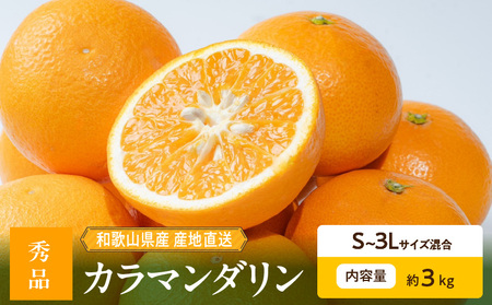 [2026年先行予約]和歌山県産 カラマンダリン 3kg 秀品