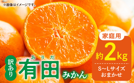 01_[2026年1月発送]ご家庭用 有田みかん 和歌山 S〜Lサイズ 大きさお任せ 約2kg