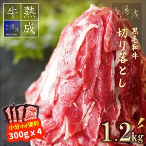 BS6106_湯浅熟成肉 黒毛和牛 小間切落し 1.2kg