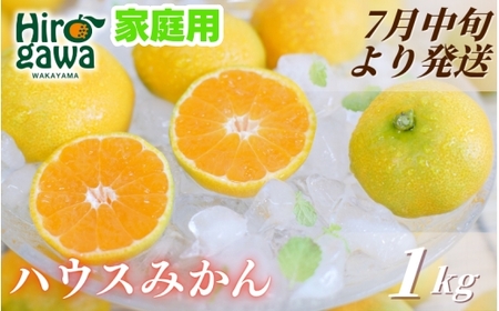 ハウスみかん 1kg+250g(傷み補償) 家庭用 / ハウスミカン  温室みかん 有田みかん 甘い 和歌山 柑橘 ※7月中旬～8月下旬に順次発送 ※北海道・沖縄・離島への配送不可 【ikd002-c-1A】