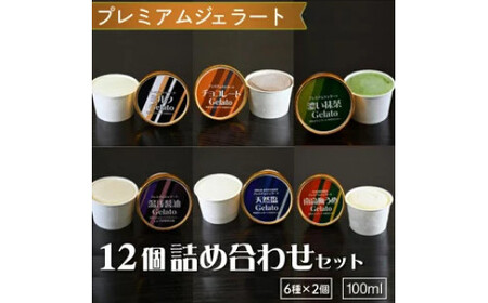 ▼プレミアムジェラート / 12個詰め合わせセット(6種類×2個)/ 100ml / ゆあさジェラートラボラトリー 紀伊国屋文左衛門本舗 SenZanAn Premium Ice Cream[hgtb105-p-12]