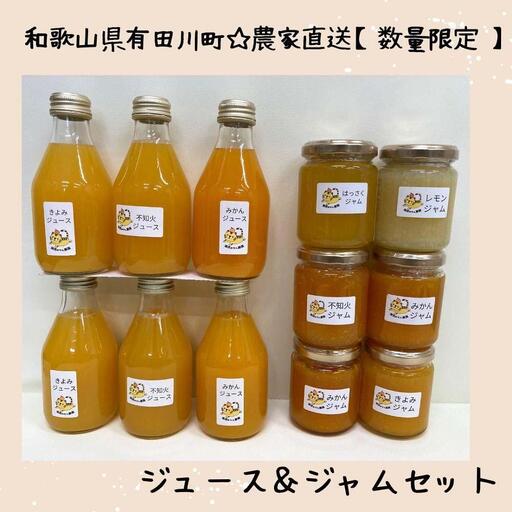 ［お中元］数量限定！店主にお任せ 農家直送の無添加の柑橘ジュース＆ジャムセット ［2026年7月1日～8月5日ごろ順次発送］