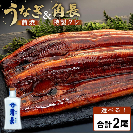 父の日までにお届け 【有田川町×湯浅町】うなぎ蒲焼2本＆角長特製蒲焼タレ1本セット