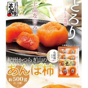 紀州かつらぎ山のあんぽ柿 化粧箱入 約500g