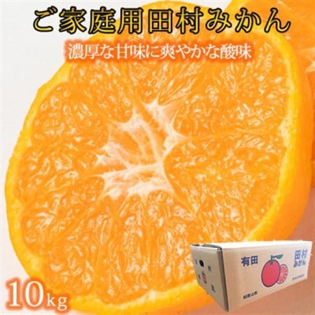 【2026年11月下旬より発送】【日高町】【ご家庭用訳あり】田村みかん　10kg　【1217357】