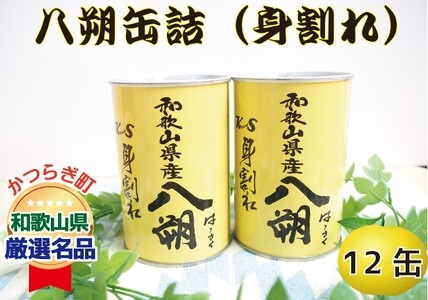 和歌山県産八朔缶詰(身割れ)425g×12缶セット[入金確定後より7営業日以内に発送予定][KF7][frks121]