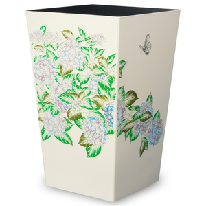 蒔絵調 ダストボックス M角 6.7L 紫陽花ホワイト タツクラフト 【Tk142】【ttcf021】