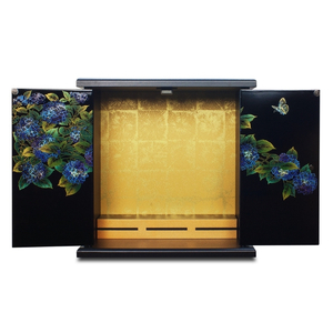 タツクラフト 紀州塗り ミニ仏壇 雅 小 紫陽花 【Tk167】【ttcf039】