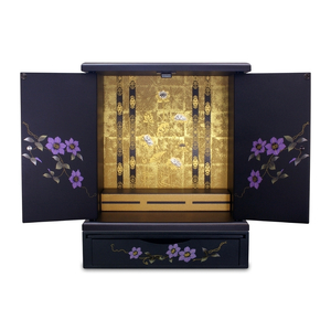 タツクラフト 紀州塗り ミニ仏壇+置き台 セット 鉄仙 大 【Tk247】【ttcf067】