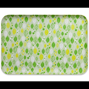 友禅染和紙トレー L 39cm 2枚セット サマー リーフ グリーン タツクラフト 【Tk272】【ttcf084】