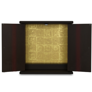 タツクラフト 紀州塗り ミニ仏壇 大 黒柿 木目 【Tk283】【ttcf093】