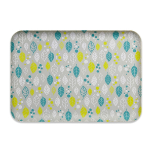 友禅染和紙トレー M 33cm ２枚セット ウインターリーフ グレー タツクラフト 【Tk287】【ttcf097】