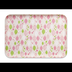 友禅染和紙 トレー M 33cm 2枚セット スプリング リーフ ピンク タツクラフト 【Tk294】【ttcf104】