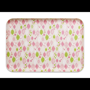 友禅染和紙トレー L 39cm 2枚セット スプリング リーフ ピンク タツクラフト 【Tk295】【ttcf105】