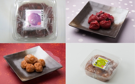 ご家庭用 大容量 紀州南高梅 つぶれ梅 うす塩としそ漬の詰合せ [YM17][ymdm007]