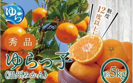 [糖度12度以上!]温州みかん「ゆらっ子」5kg ※2026年12月上旬〜12月下旬頃に順次発送予定(お届け日指定不可) / 温州 密柑 JA 糖度 甘い 光センサー ゆらみかん 由良町 ミカン ブランド認定 柑橘 期間限定 和歌山県産[jahd004-r-5]