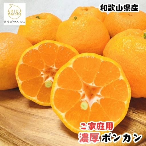[先行予約]極甘 柑橘 有田育ちの 濃厚 ポンカン(訳あり 家庭用)1kg+200g(傷み補償分) / みかん 柑橘 果物 フルーツ 甘い 和歌山 晩柑 有田 ※2027年1月上旬〜2月下旬に順次発送 ※北海道・沖縄・その他離島地域は発送不可[ard008-c-1]
