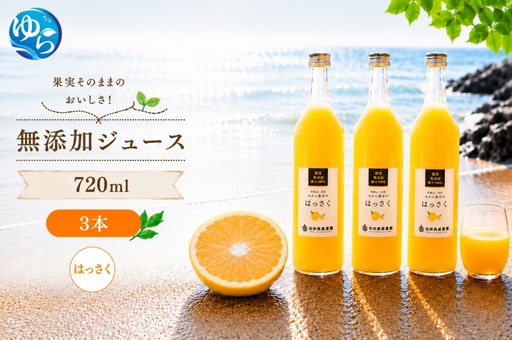 はっさく 100% ジュース / 八朔 ストレート 果汁 無添加 柑橘 和歌山 11000円 720ml ※北海道・沖縄・離島への配送不可 //drink [ikd100-has720-3]