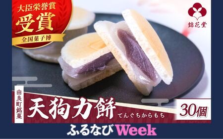 [ふるなびWEEK対象]老舗の味 天狗力餅30個入 FN-Limited[knkd003-fw]