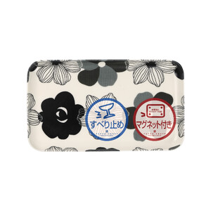 TATSU-CRAFT マグネットトレー SS 21.5cm フラワーボーダー すべり止め付き [Tk1046]