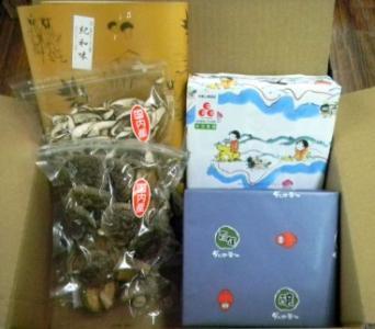 ≪印南町特産≫紀州和歌山県の味 3種セット(紀和味乾燥椎茸、紀州産南高梅、ダルマ醤油)