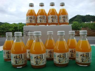 【北海道、沖縄、離島への配送不可】有田みかんの味皇１８０ｍｌ×１２本