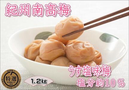 [家庭用]紀州南高梅 うす塩味梅 1.2kg