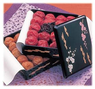 紀州南高梅 二段重箱(はちみつ・昔しそ) 1kg(500g×2)