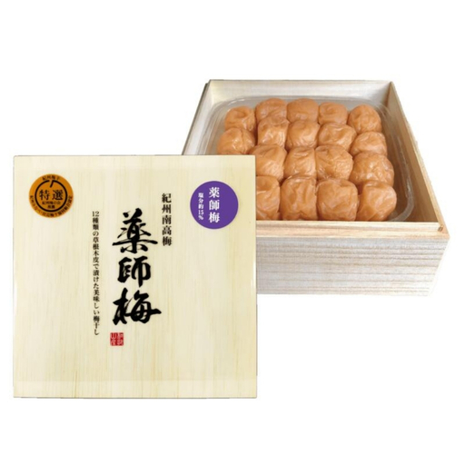 薬師梅 贈答用 木箱入り梅干し 450g/塩分15% maruni011[maruni011]