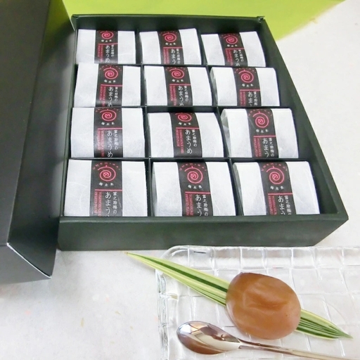 富之助のあまうめ　12個入り / みなべ町 梅 梅スイーツ デザート お菓子 お茶うけ 完熟 紀州南高梅 南高梅 塩分0％ 塩分ゼロ 無塩 贈答 贈り物 ギフト プレゼント 進物【sskn008】