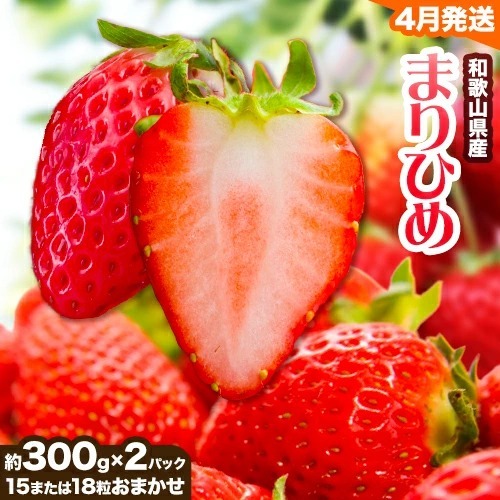 いちご まりひめ 約300g×2パック[配送不可地域あり]いちご