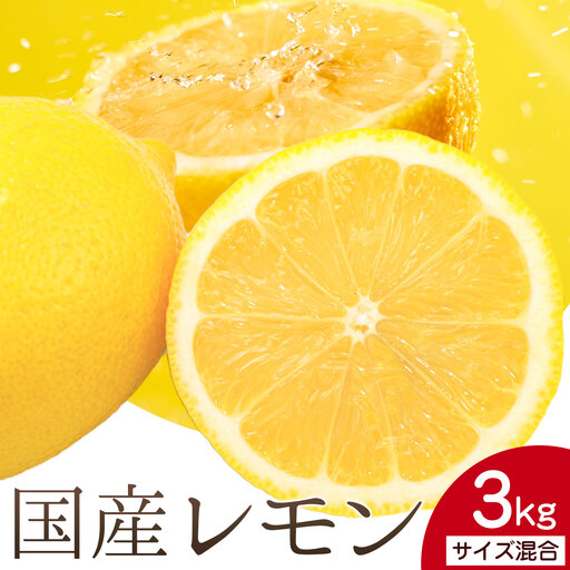 国産レモン サイズ混合 3kg エイワ商店 檸檬 レモン