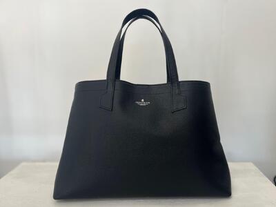 革職人が作った 本革トートバッグ L シュリンクブラック