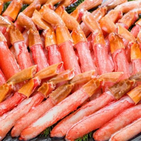 [小サイズ]料理に大活躍!生冷凍ズワイ蟹棒ポーション1kg(500g×2) 500gで25〜30本[配送不可地域:離島]